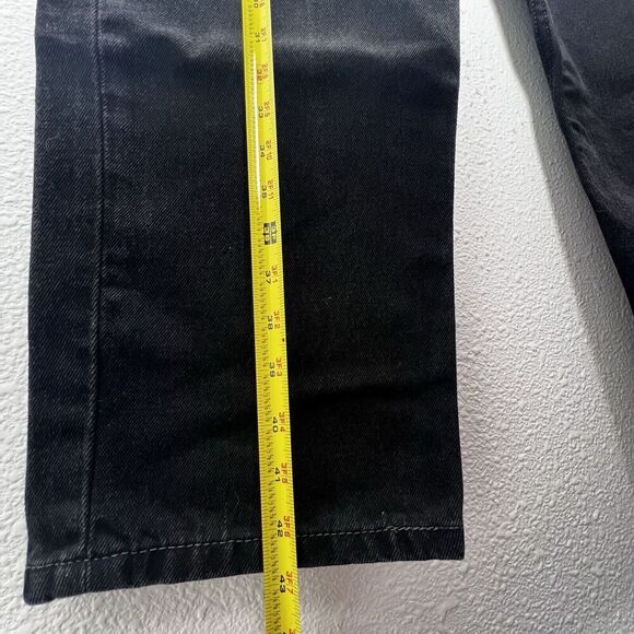 Levis 550 Jeans Mens Black Relaxed Fit Straight Leg Denim Size 38x30 - Picture 3 of 8